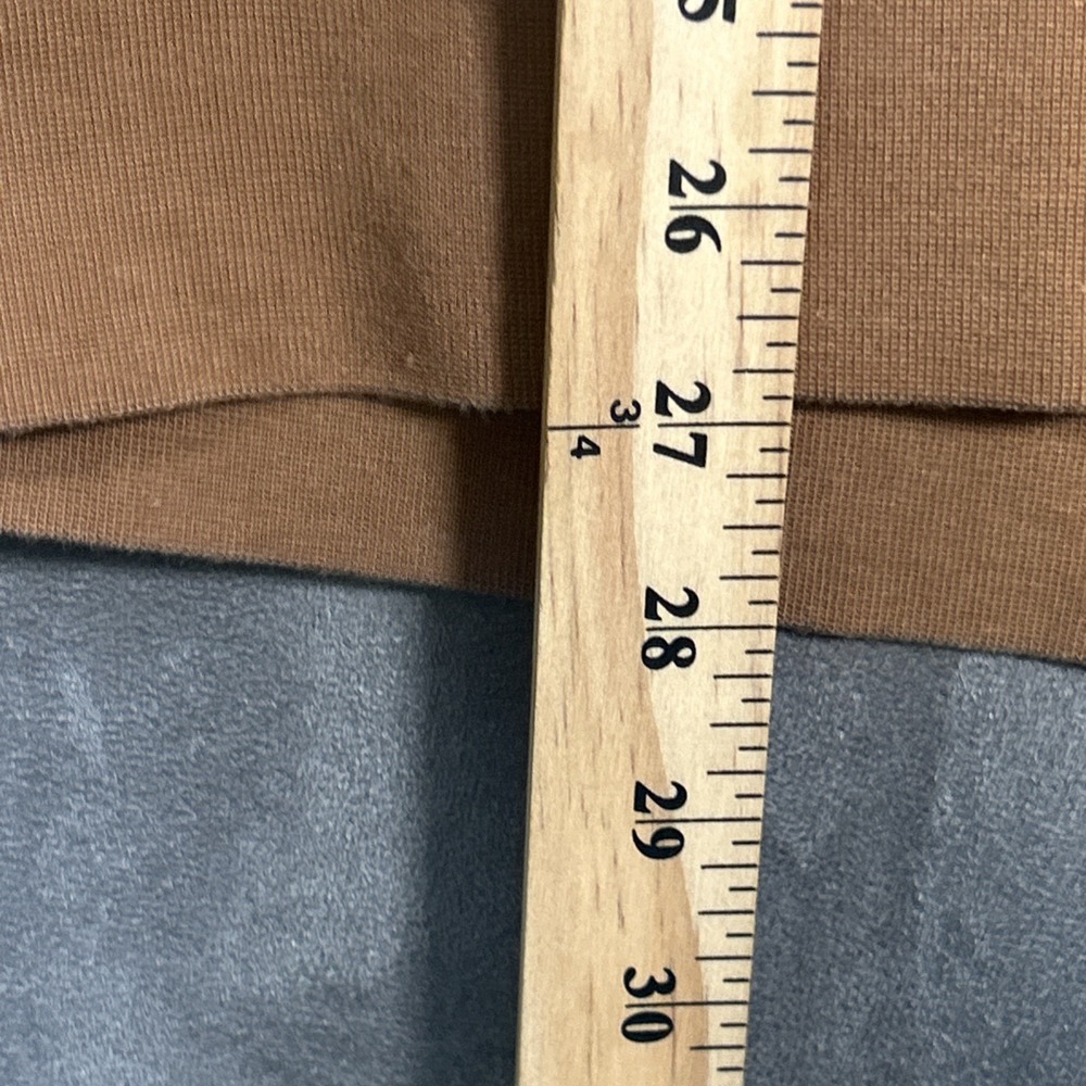 Stance ButterBlend Pullover Mens XL Brown 1/4 Zip Fleece Sweatshirt Soft Stretch - Picture 5 of 8